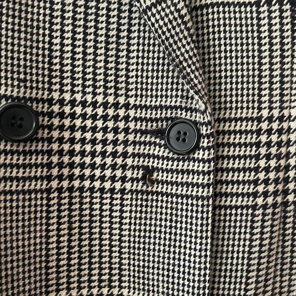 Vintage 80s Guess Georges Marciano Houndstooth Shoulder Pads Blazer (As Is) - Picture 9 of 9